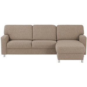 smart Ecksofa  Valencia ¦ braun ¦ Maße (cm): B: 253 H: 90 T: 173