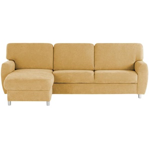 smart Ecksofa  Valencia ¦ gelb ¦ Maße (cm): B: 263 H: 90 T: 173