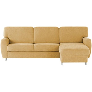 smart Ecksofa  Valencia ¦ gelb ¦ Maße (cm): B: 263 H: 90 T: 173