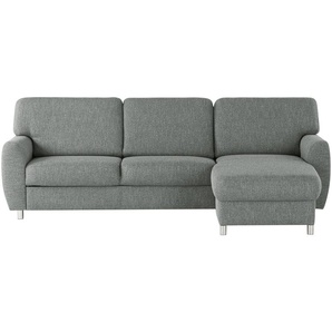 smart Ecksofa  Valencia ¦ grau ¦ Maße (cm): B: 261 H: 90 T: 173