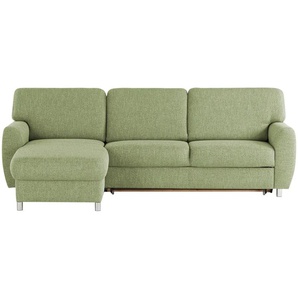 smart Ecksofa  Valencia ¦ grün ¦ Maße (cm): B: 263 H: 90 T: 173.0