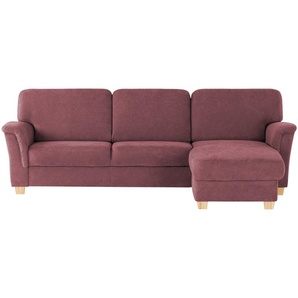 smart Ecksofa  Valencia ¦ rot ¦ Maße (cm): B: 269 H: 90 T: 173