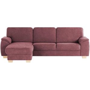 smart Ecksofa  Valencia ¦ rot ¦ Maße (cm): B: 281 H: 90 T: 173
