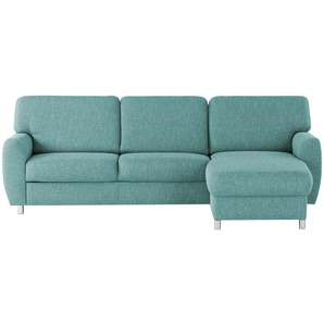 smart Ecksofa Valencia - türkis/petrol - Materialmix - 261 cm - 90 cm - cm 173,0 | Möbel Kraft