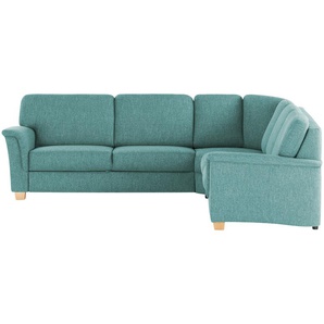 smart Ecksofa  Valencia ¦ türkis/petrol ¦ Maße (cm): B: 272 H: 90 T: 242.0