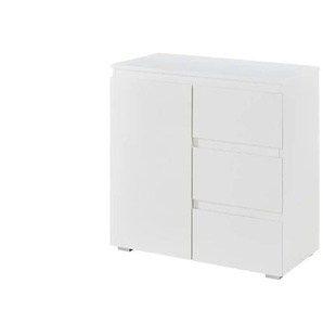 smart Kommode BEN - weiß - Materialmix - 80 cm - 80 cm - cm 40,0 | Möbel Kraft