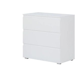 smart Kommode BEN - weiß - Materialmix - 80 cm - 80 cm - cm 45,0 | Möbel Kraft
