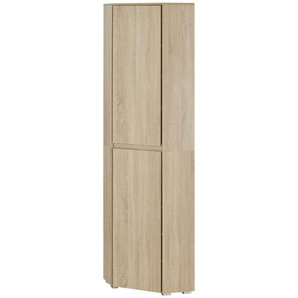 smart Mehrzweckhochschrank Ecke   Ben ¦ holzfarben ¦ Maße (cm): B: 55 H: 210 T: 55