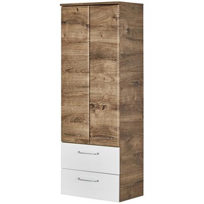 smart Midischrank  Onda ¦ holzfarben ¦ Maße (cm): B: 50 H: 136,1 T: 33.0
