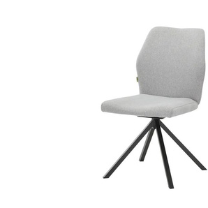 smart Polsterstuhl drehbar Elon ¦ grau ¦ Maße (cm): B: 49,5 H: 86 T: 63.5