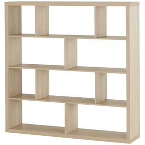 smart Raumteiler mit 10 Fächern  Up2U ¦ holzfarben ¦ Maße (cm): B: 150,1 H: 150,1 T: 35.0