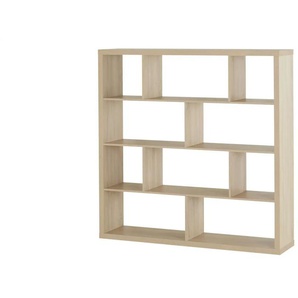 smart Raumteiler mit 10 Fächern Up2U - holzfarben - Materialmix - 150,1 cm - 150,1 cm - cm 35,0 | Möbel Kraft