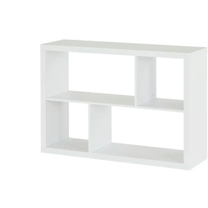 smart Raumteiler mit 4 Fächern Up2U - weiß - Materialmix - 114,3 cm - 78,5 cm - cm 35,0 | Möbel Kraft