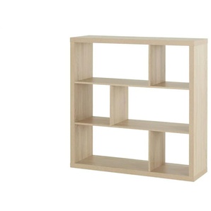 smart Raumteiler mit 6 Fächern  Up2U ¦ holzfarben ¦ Maße (cm): B: 114,3 H: 114,3 T: 35.0