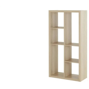 smart Raumteiler mit 6 Fächern  Up2U ¦ holzfarben ¦ Maße (cm): B: 78,5 H: 150,1 T: 35.0