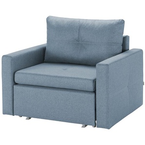 smart Schlafsessel  Morissa ¦ blau ¦ Maße (cm): B: 106 H: 86 T: 88
