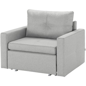 smart Schlafsessel  Morissa ¦ silber ¦ Maße (cm): B: 106 H: 86 T: 88
