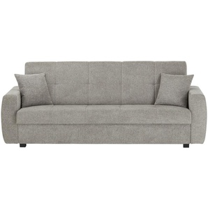 smart Schlafsofa   Antonella ¦ grau ¦ Maße (cm): B: 225 H: 84 T: 91
