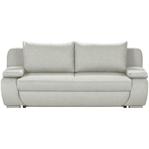 smart Schlafsofa  Bonita ¦ grau ¦ Maße (cm): B: 210 H: 87 T: 100