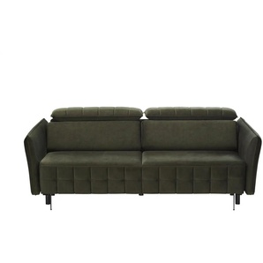 smart Schlafsofa  Momoka ¦ grün ¦ Maße (cm): B: 226 H: 90 T: 104.0