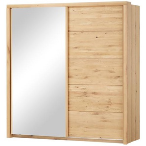 smart Schwebetürenschrank  2-türig mit Spiegeltür Oslo ¦ holzfarben ¦ Maße (cm): B: 195 H: 204 T: 69.0