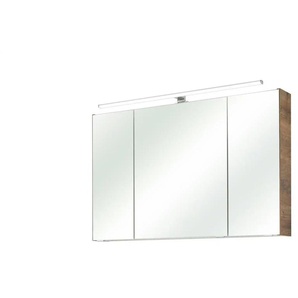 smart Spiegelschrank - holzfarben - Materialmix - 105 cm - 70 cm | Möbel Kraft