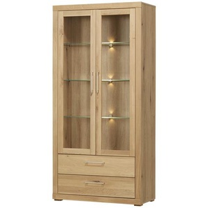 smart Vitrine  Oslo ¦ holzfarben ¦ Maße (cm): B: 91 H: 189 T: 42.0