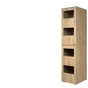 smart Wäscheschrank  BEN ¦ holzfarben ¦ Maße (cm): B: 50 H: 210 T: 60.0