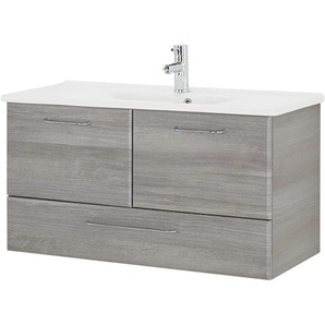 smart Waschtischunterschrank  Onda ¦ grau ¦ Maße (cm): B: 96 H: 51 T: 44.0