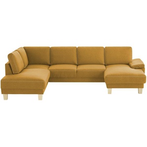smart Wohnlandschaft  Atlanta II ¦ gelb ¦ Maße (cm): B: 303 H: 80 T: 200