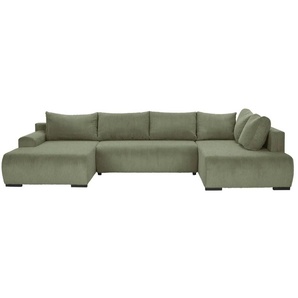 smart Wohnlandschaft  Nelly ¦ grün ¦ Maße (cm): B: 345 H: 85 T: 202.0