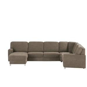 smart Wohnlandschaft  Valencia ¦ braun ¦ Maße (cm): B: 341 H: 90 T: 240.0