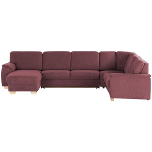 smart Wohnlandschaft  Valencia ¦ rot ¦ Maße (cm): B: 341