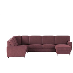 smart Wohnlandschaft Valencia - rot - Materialmix - 341 cm - 90 cm - cm 173,0 | Möbel Kraft