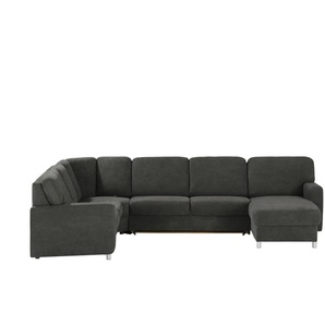 smart Wohnlandschaft Valencia - schwarz - Materialmix - 341 cm - 90 cm - cm 173,0 | Möbel Kraft