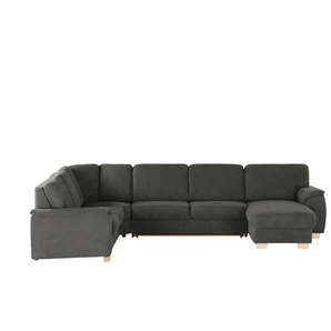 smart Wohnlandschaft Valencia - schwarz - Materialmix - 341 cm - 90 cm - cm 187,0 | Möbel Kraft