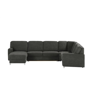 smart Wohnlandschaft Valencia - schwarz - Materialmix - 341 cm - 90 cm - cm 240,0 | Möbel Kraft