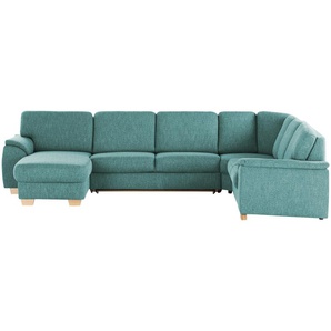 smart Wohnlandschaft  Valencia ¦ türkis/petrol ¦ Maße (cm): B: 341