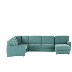 smart Wohnlandschaft Valencia - türkis/petrol - Materialmix - 341 cm - 90 cm - cm 173,0 | Möbel Kraft