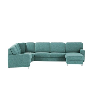 smart Wohnlandschaft Valencia - türkis/petrol - Materialmix - 341 cm - 90 cm - cm 173,0 | Möbel Kraft