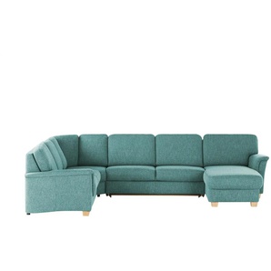 smart Wohnlandschaft Valencia - türkis/petrol - Materialmix - 341 cm - 90 cm - cm 179,0 | Möbel Kraft