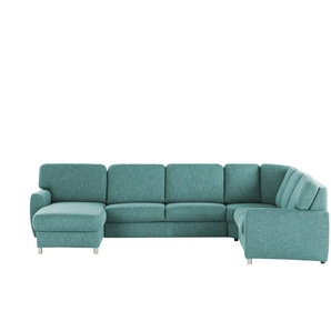 smart Wohnlandschaft Valencia - türkis/petrol - Materialmix - 341 cm - 90 cm - cm 240,0 | Möbel Kraft