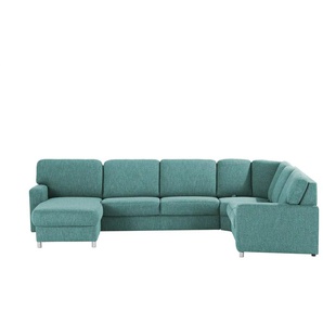 smart Wohnlandschaft Valencia - türkis/petrol - Materialmix - 341 cm - 90 cm - cm 240,0 | Möbel Kraft