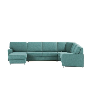 smart Wohnlandschaft Valencia - türkis/petrol - Materialmix - 341 cm - 90 cm - cm 240,0 | Möbel Kraft