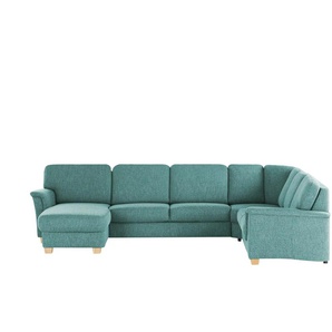 smart Wohnlandschaft Valencia - türkis/petrol - Materialmix - 341 cm - 90 cm - cm 246,0 | Möbel Kraft