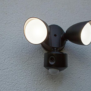 Smarte LED-Leuchte ECO-LIGHT DRACO Lampen Gr. Höhe: 19 cm, schwarz LED Außenwandleuchte Smart Home Außenleuchte Außenwandleuchten Smart-Home Kameraleuchte