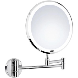 Smedbo Kosmetikspiegel, Chrom, Metall, Kunststoff, Glas, rund, feuchtraumgeeignet, Schlafzimmer, Spiegel, Schmink- & Kosmetikspiegel