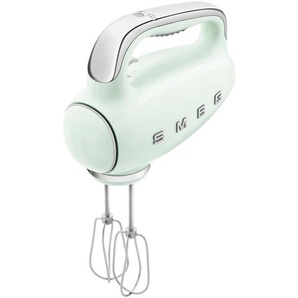 Smeg Handmixer 50S Style, Chrom, Pastellgrün, Metall, Kunststoff, 22x37.8x22.1 cm, LED-Display, Küchengeräte, Mixer