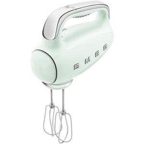 Smeg Handmixer 50S Style, Pastellgrün, Chrom, Metall, Kunststoff, 22x37.8x22.1 cm, LED-Display, Küchengeräte, Mixer