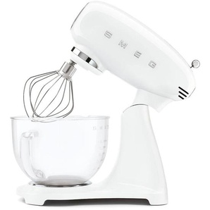 SMEG Küchenmaschine SMF13WHEU Weiß Küchenmaschinen Glasrührschüssel mit ergonomischem Griff weiß Küchenmaschinen Küchenmaschine ohne Kochfunktion